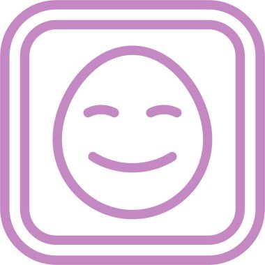 Mutlu yüz simgesi, vektör çizimi