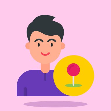 Adam oyuncak vektör illüstrasyon tasarımı oynuyor