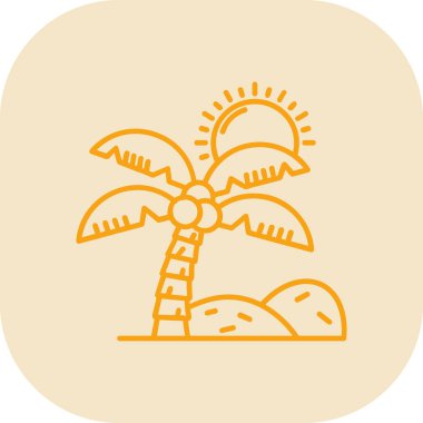 Palmiye ağacı. Basit tasarım