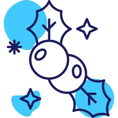 Kar taneli bir noel balosunun vektör çizimi