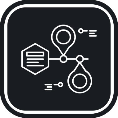 Molekül simgesi vektör illüstrasyonu