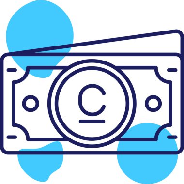 Dolar. Web simgesi basit illüstrasyon