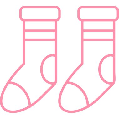 çorap simgesi vektör illüstrasyonu