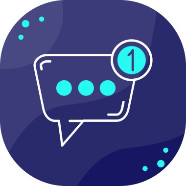 Sohbet simgesi, vektör çizimi