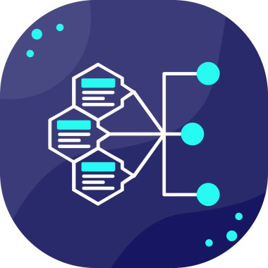 Veri simgesi, vektör illüstrasyonu basit tasarım