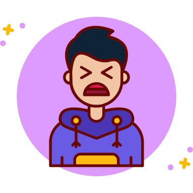 kızgın yüz ve emoji yüz ve gözler