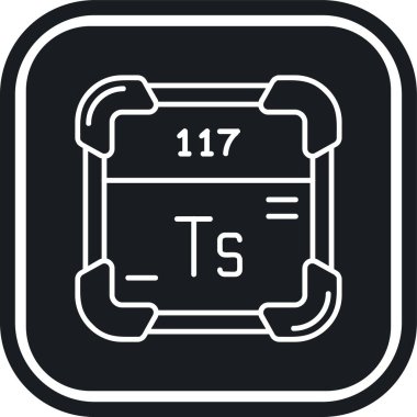 Beyaz arkaplanda izole edilmiş kimyasal element simgesi, vektör illüstrasyonunun metodu