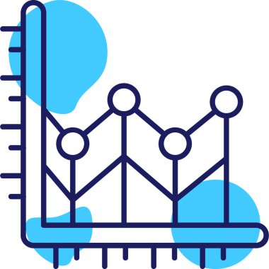 Grafik çizelgesi simgesi - taslak biçimi