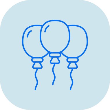 balonlar web vektör illüstrasyonu