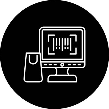 Modern b 'nin vektör illüstrasyonunda yiyecek ikonu yok