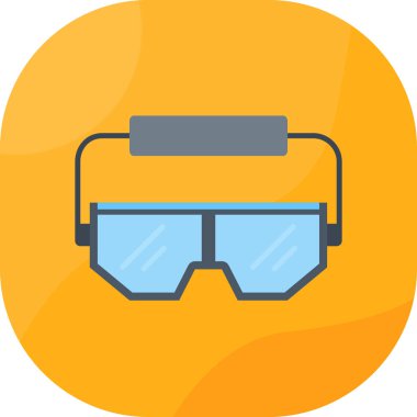 Dalış maskesi dalış simgesi düz stil