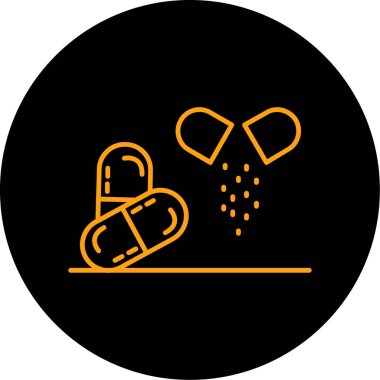 Modern b 'nin vektör illüstrasyonu hapların ikonundan yoksun