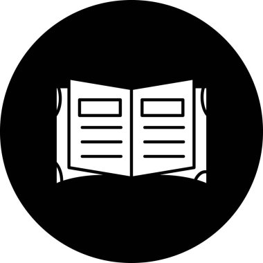 Kitap. Web simgesi basit illüstrasyon