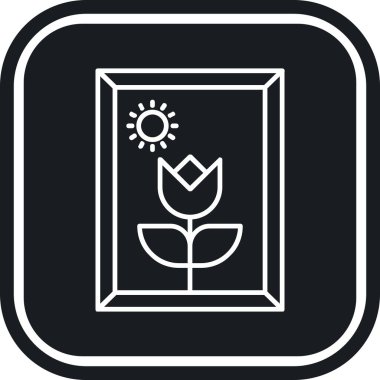 bitki simgesi vektör illüstrasyonu