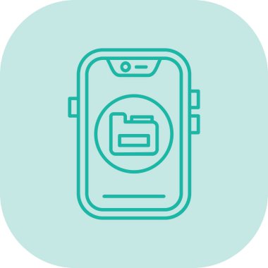 Akıllı telefon. Web simgesi basit illüstrasyon