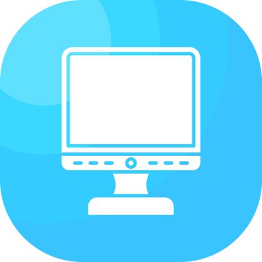 Bilgisayar simgesi. vektör illüstrasyonu