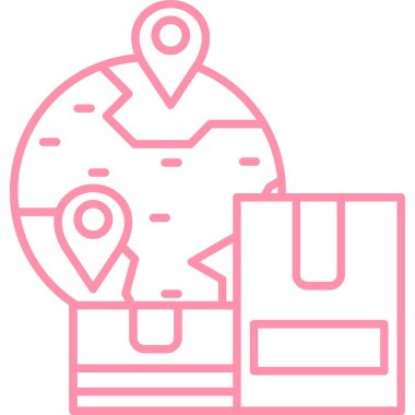 Konumu PIN simgesi. vektör çizim