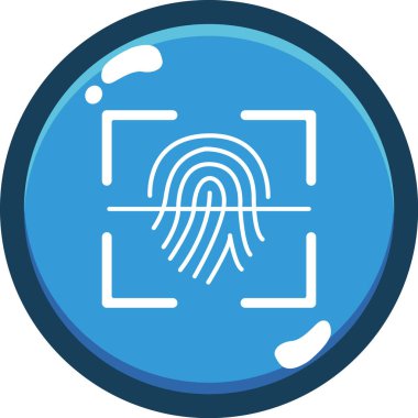 modada izole edilmiş arka planda parmak izi simgesi