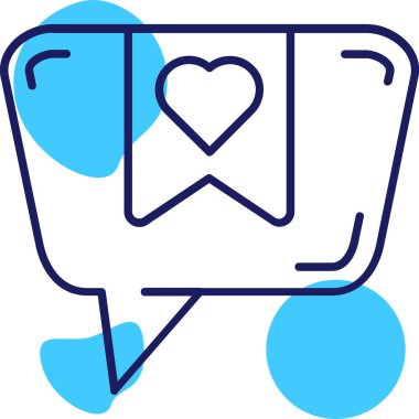 Sohbet mesajı vektör illüstrasyonu