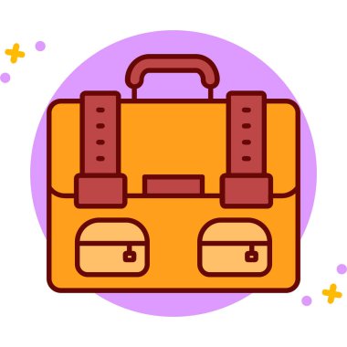 evrak çantası modern simge, vektör illüstrasyonu