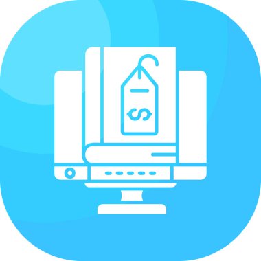 Bir bilgisayar simgesinin vektör illüstrasyonu