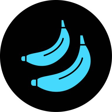 Muz simgesinin vektör illüstrasyonu