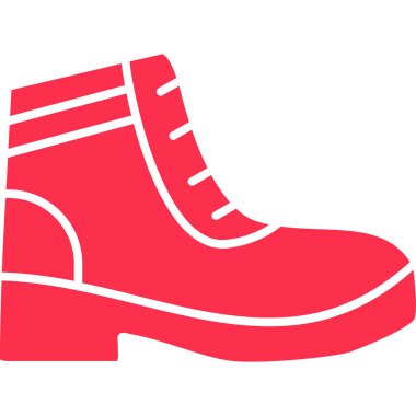 Kırmızı ve beyaz ayakkabıların vektör çizimi