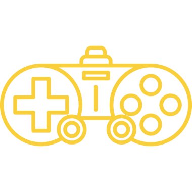 Oyun alanı joystick simgesi vektör illüstrasyon tasarımı ile