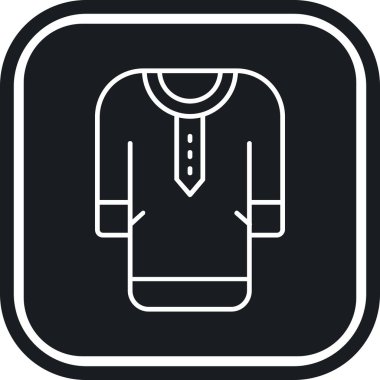 Modern b 'nin vektör illüstrasyonunda giysi ikonu yok