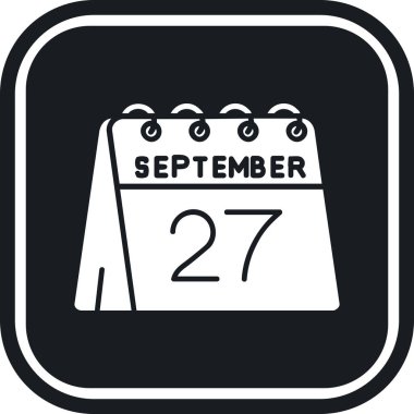 Takvim simgesinin vektör illüstrasyonu