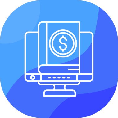 Bilgisayar. Web simgesi basit tasarım