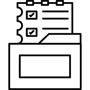 Pano denetim listesi simgesini, vektör çizim