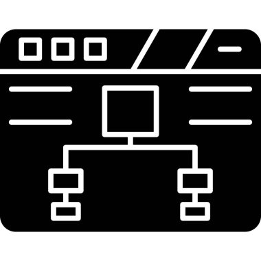 veritabanı. Web simgesi basit illüstrasyon