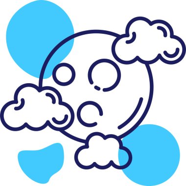 Bulut. Web simgesi basit illüstrasyon