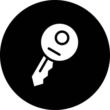 Anahtar simgesi vektör illüstrasyonu