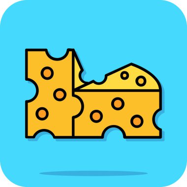 Peynir renk vektörü çizimi