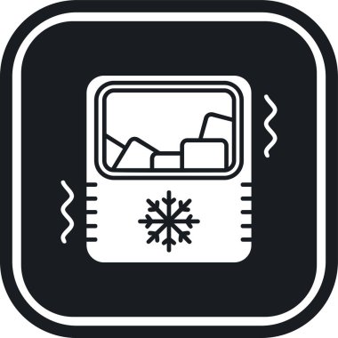 kar simgesi, vektör illüstrasyonu