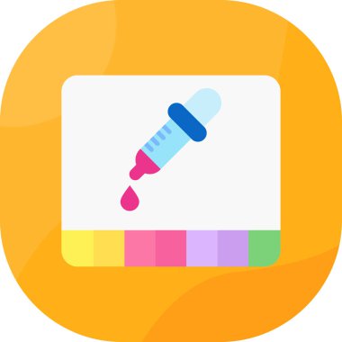 boya fırçası ikonu. vektör illüstrasyonu