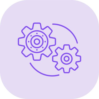 dişli simgesi vektör illüstrasyonu