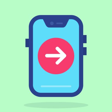 mobil simge vektör illüstrasyonu