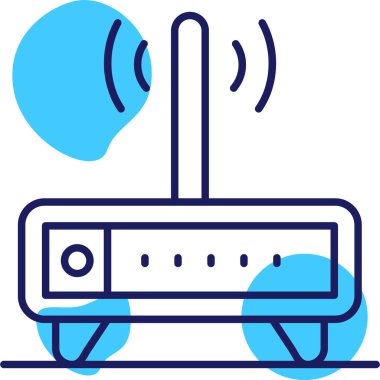 Wi-fi yönlendirici. Basit resimleme