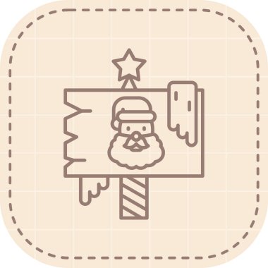 Noel Baba Doodle Vektörü