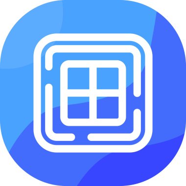 Bir binanın mavi simgesinin gösterimi