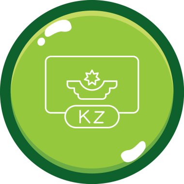 Tek bir izole simgenin vektör illüstrasyonu