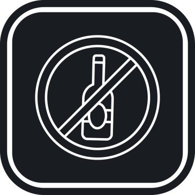 içecek simgesi yok, vektör illüstrasyonu basit tasarım