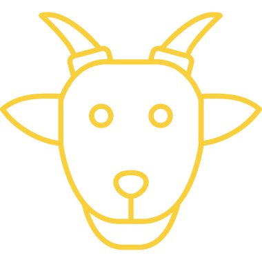 Tatlı bir keçinin vektör çizimi