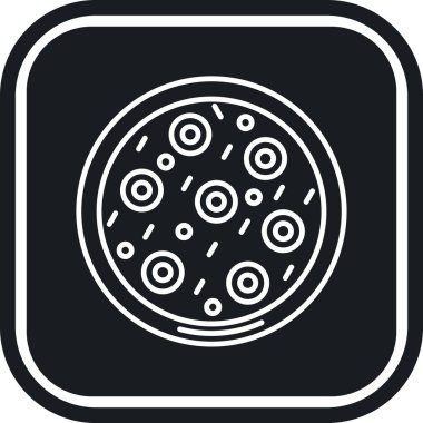 pizza. Web simgesi basit illüstrasyon