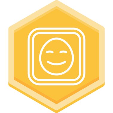 Bir gülümseme simgesinin vektör illüstrasyonu