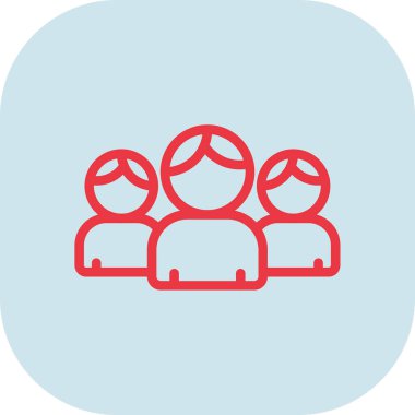 Bir grup insan simgesi çemberindeki insanların vektör illüstrasyonu