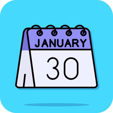 Takvim Simgesi Tasarımı. Vektör İllüstrasyonu.